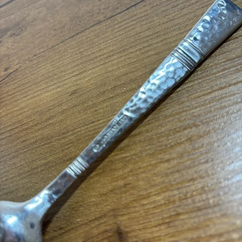 Gorham Stainless Table Soup Spoon BALUSTER Japan Hammered Design Studios 18/8